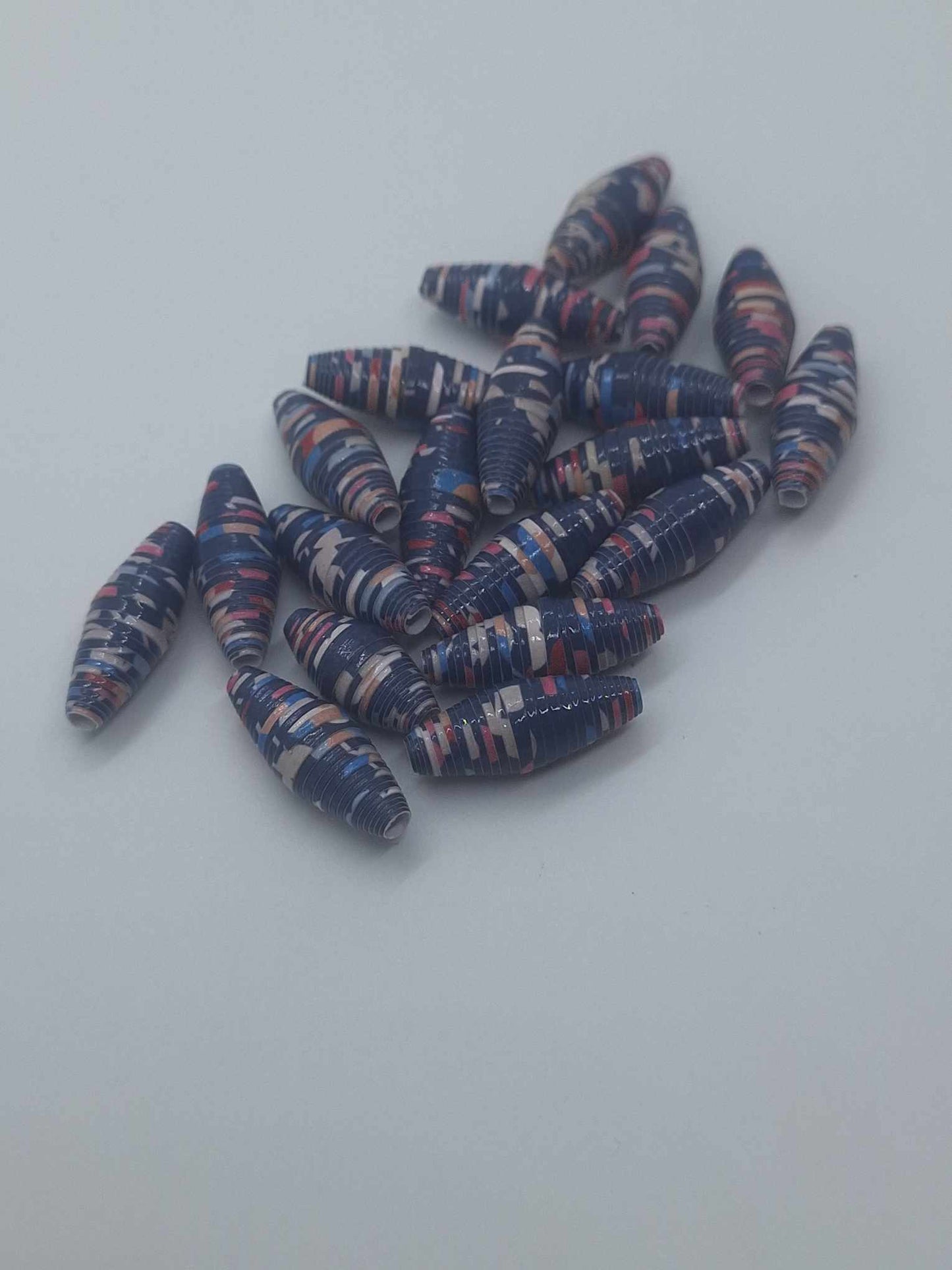 Hand-Rolled Paper Beads – 20-Count Baggies