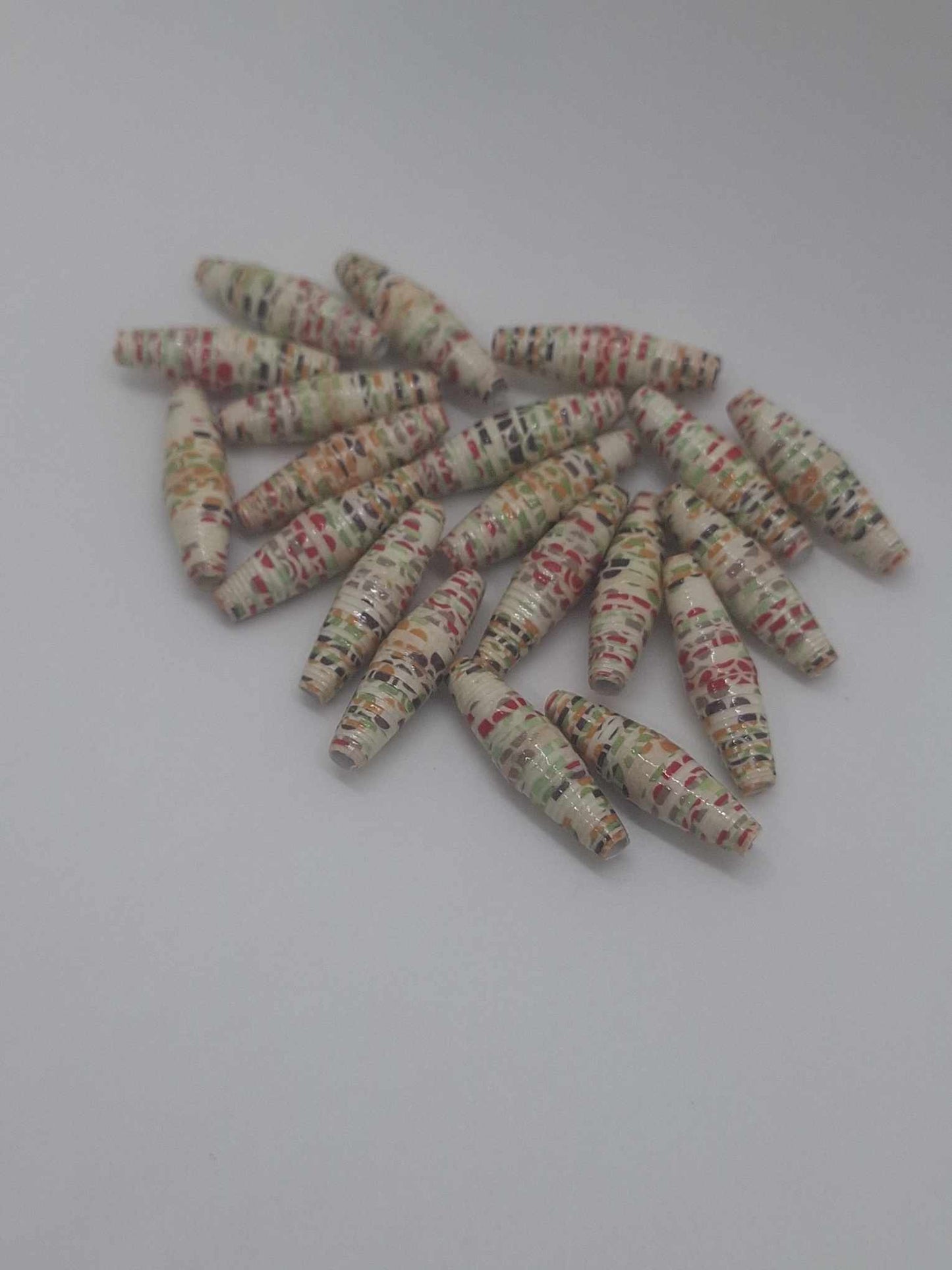 Hand-Rolled Paper Beads – 20-Count Baggies