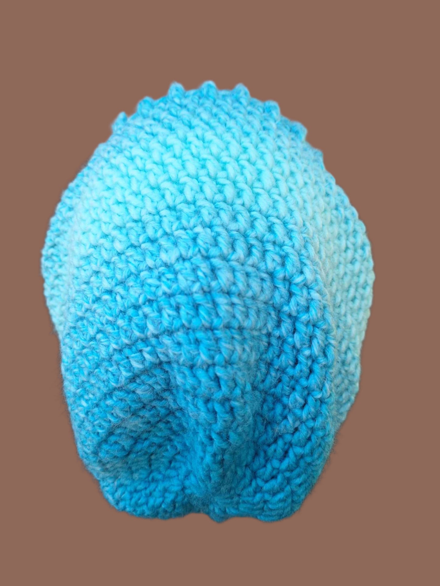 Aqua Aura Quartz Slouch Beanie