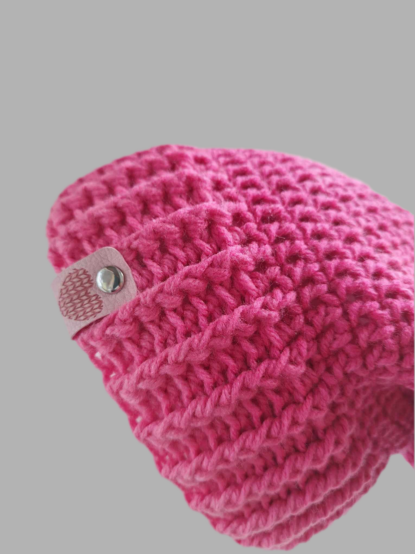 Pink Spinel Slouch Beanie