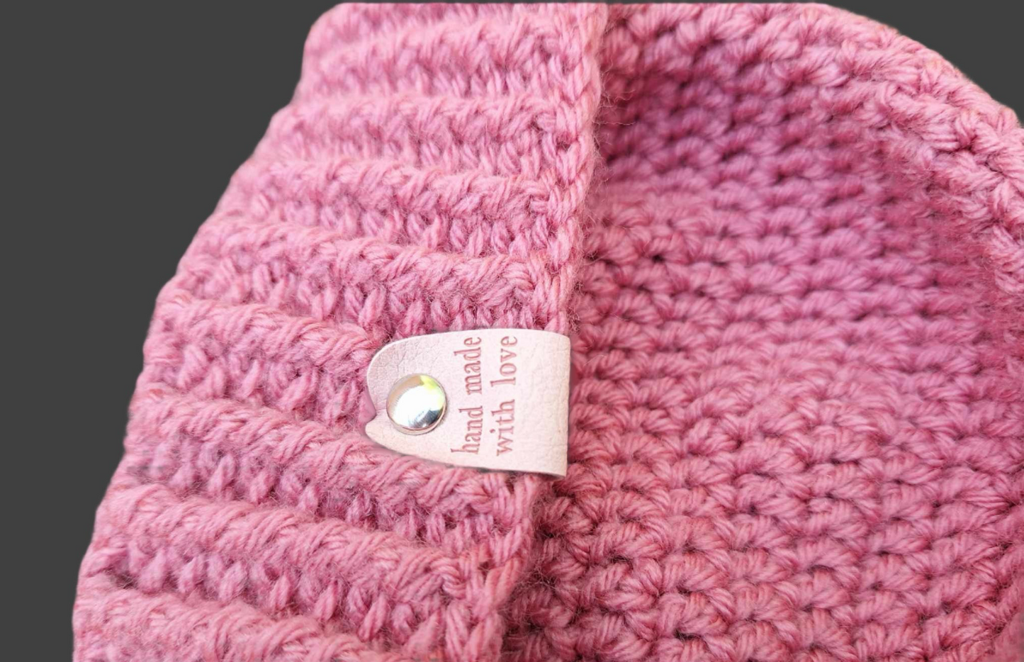 Bubblegum Pink Tourmaline Slouch Beanie