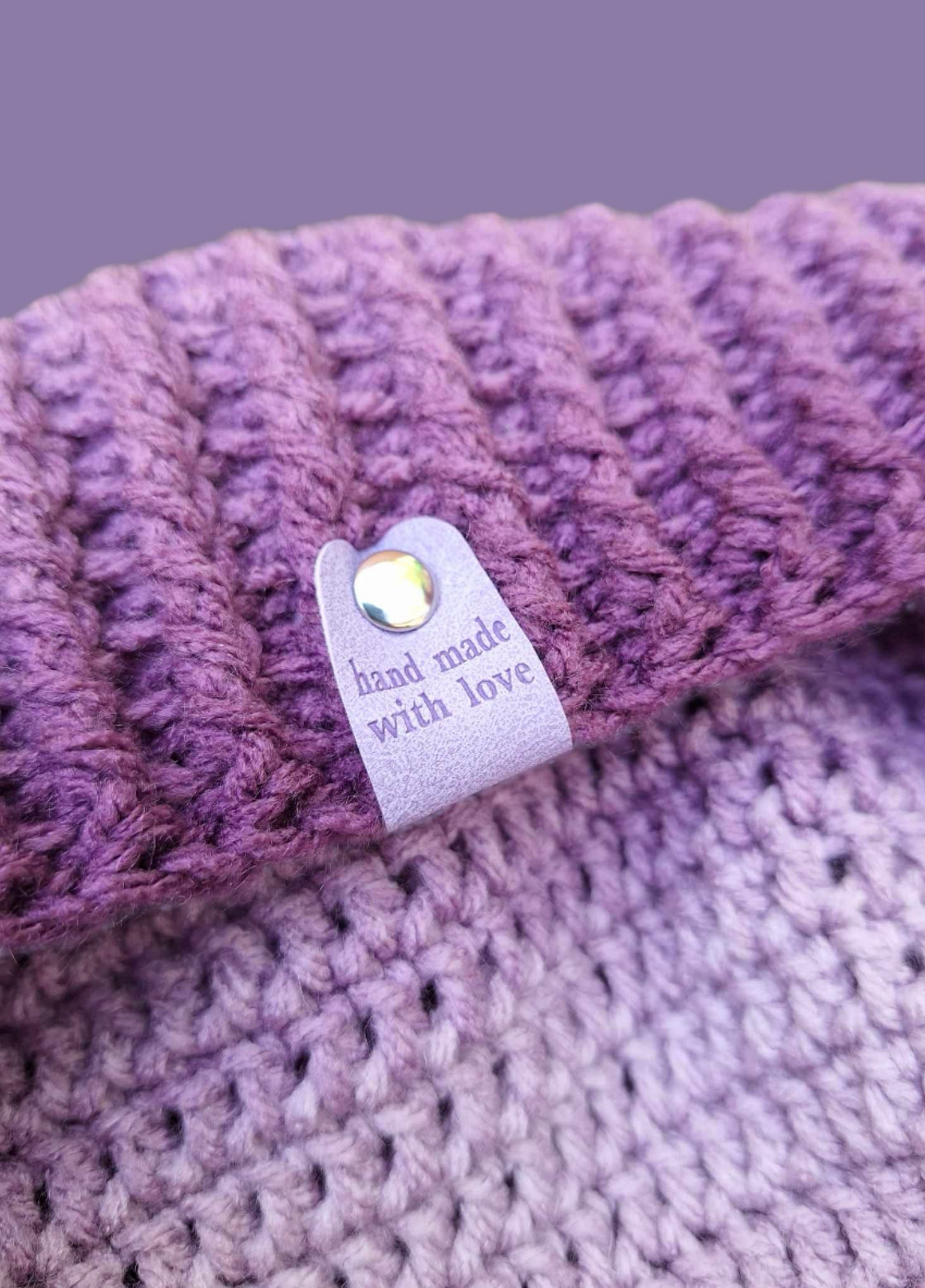 Amethyst Slouch Beanie.