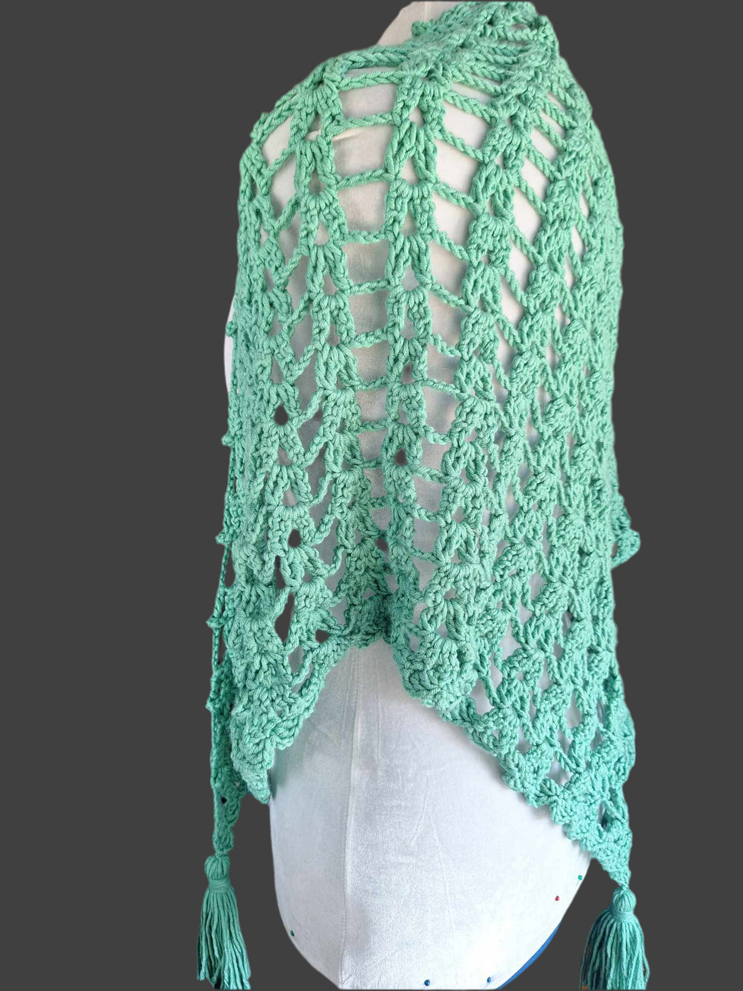 Turquoise Crochet Wrap