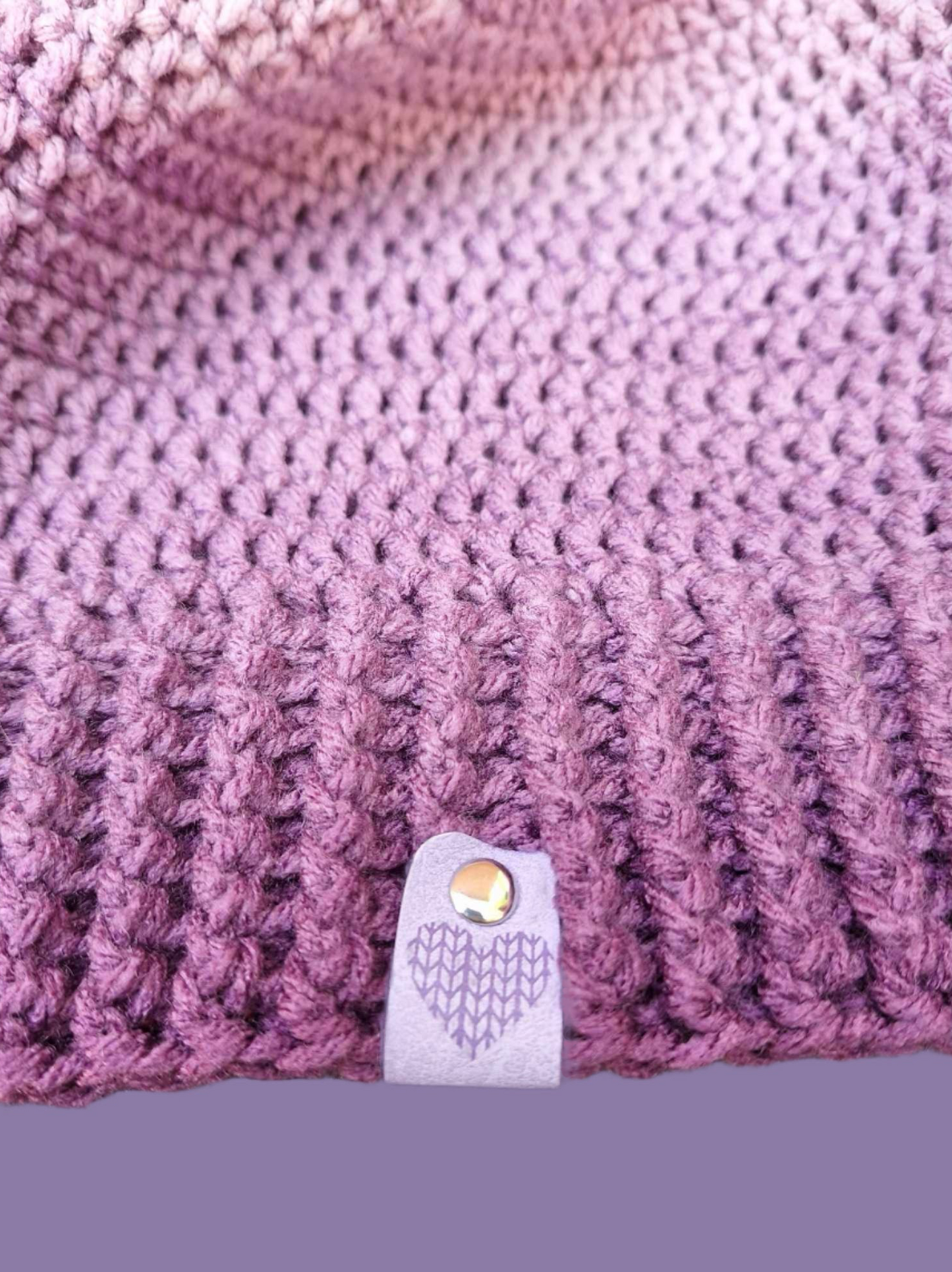 Amethyst Slouch Beanie.