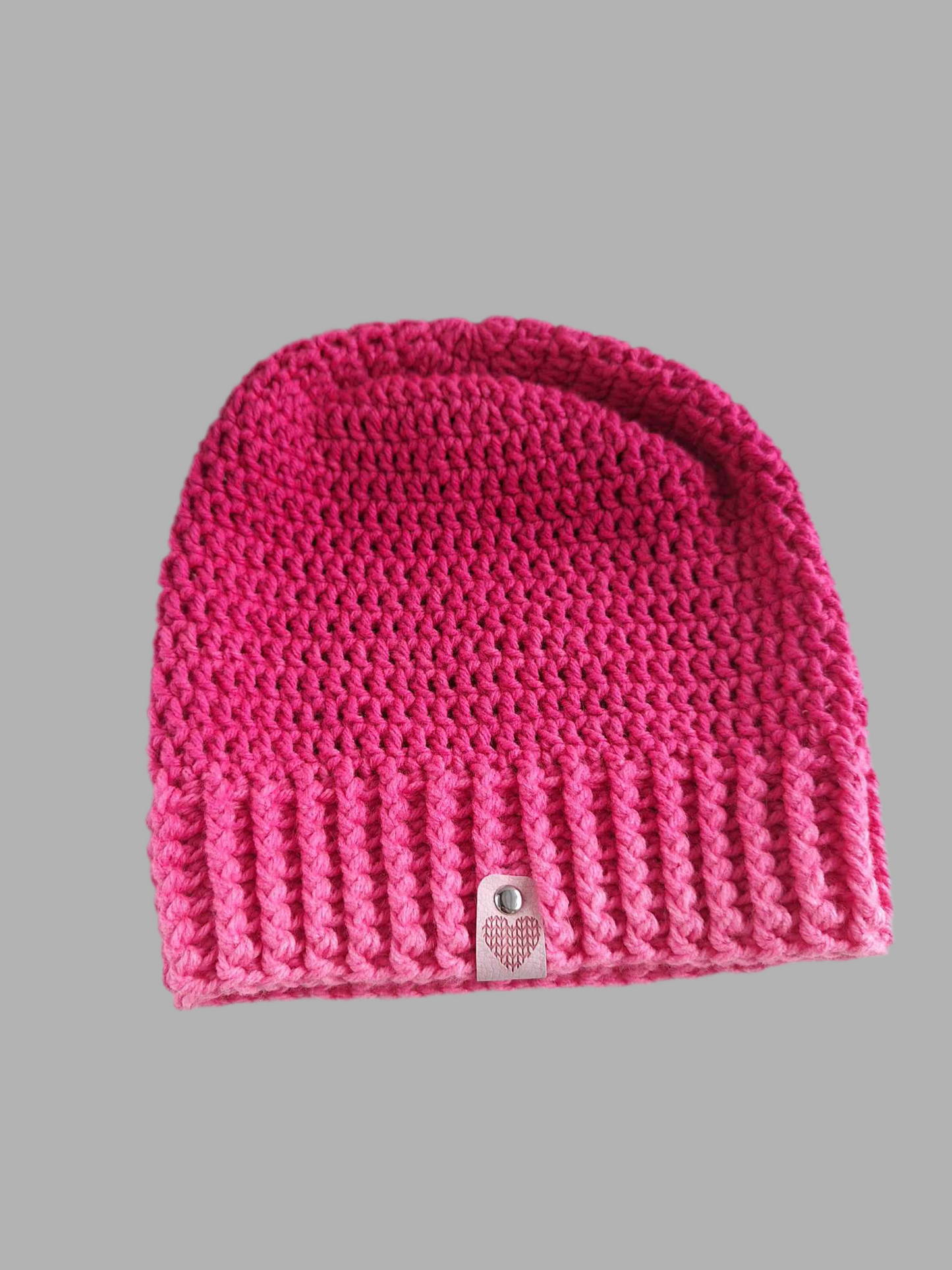 Pink Spinel Slouch Beanie
