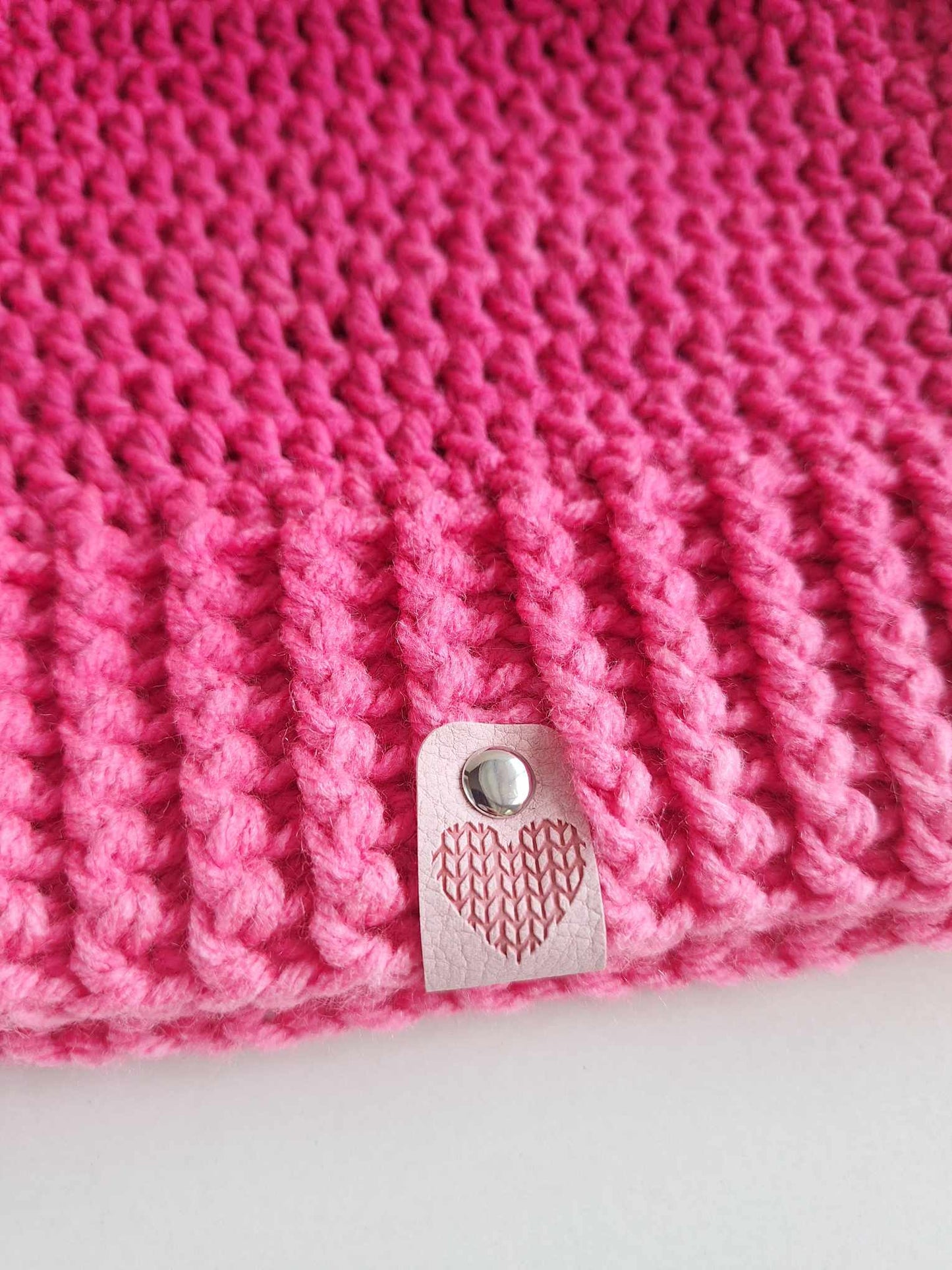 Pink Spinel Slouch Beanie