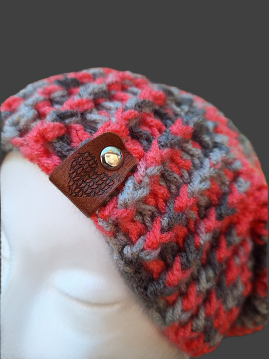 Pink Cobalion Slouch Beanie