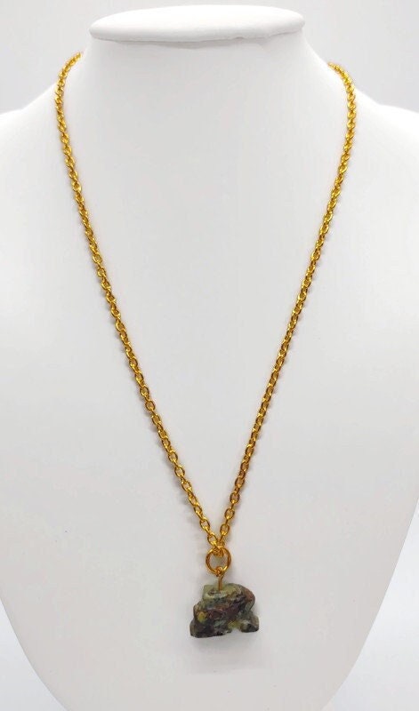 Addison Natural Bunny Pendant Necklace