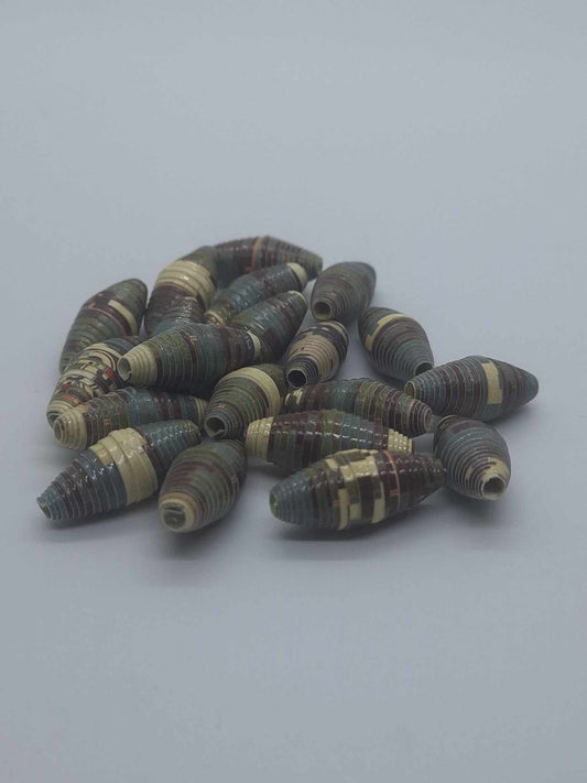 Hand-Rolled Paper Beads – 20-Count Baggies