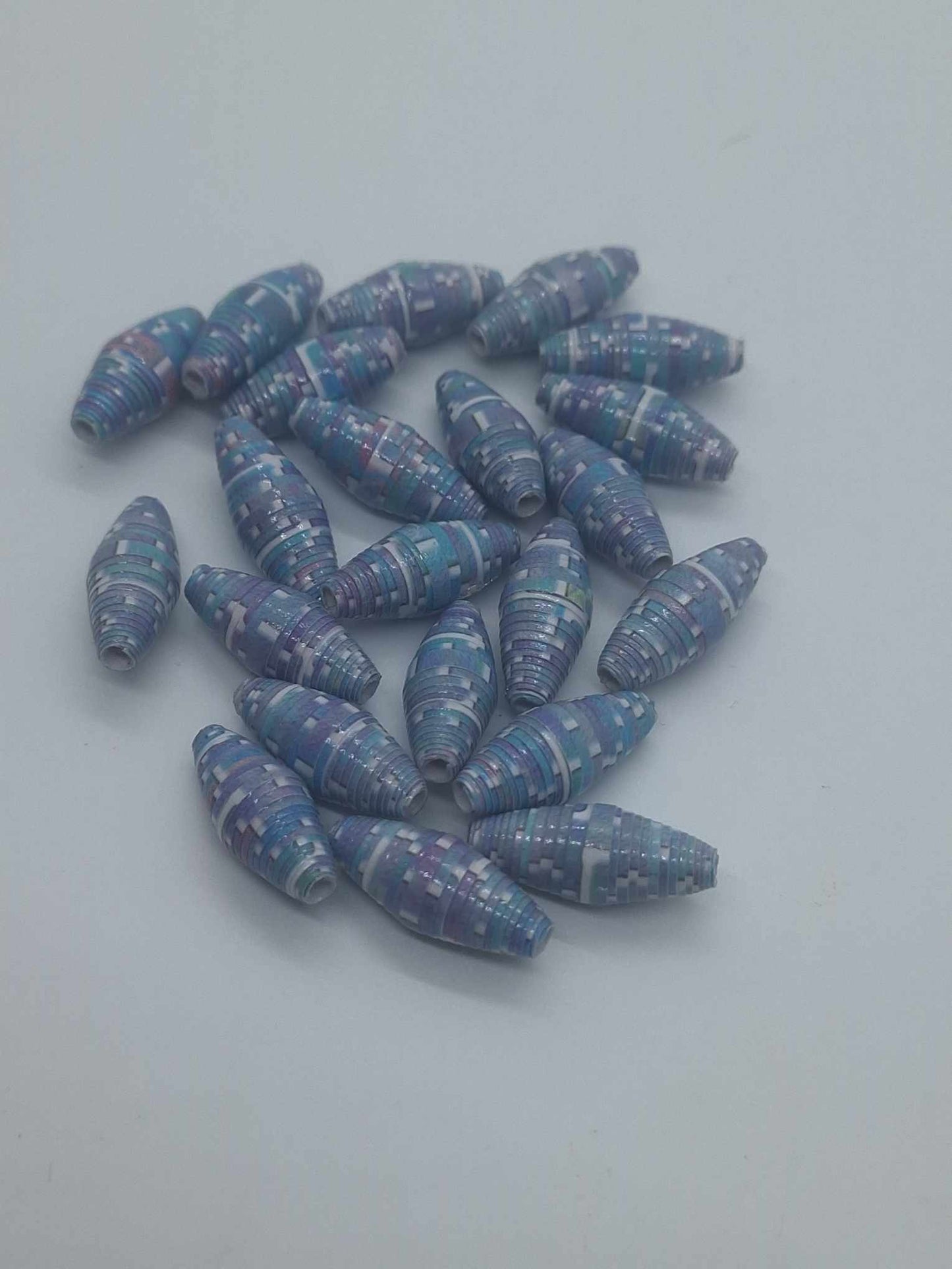 Hand-Rolled Paper Beads – 22-Count Baggies