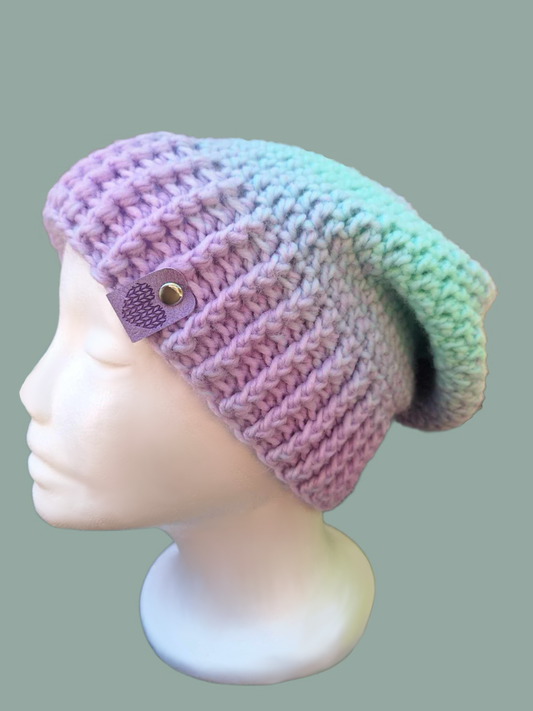 Tanzanite Slouch Beanie