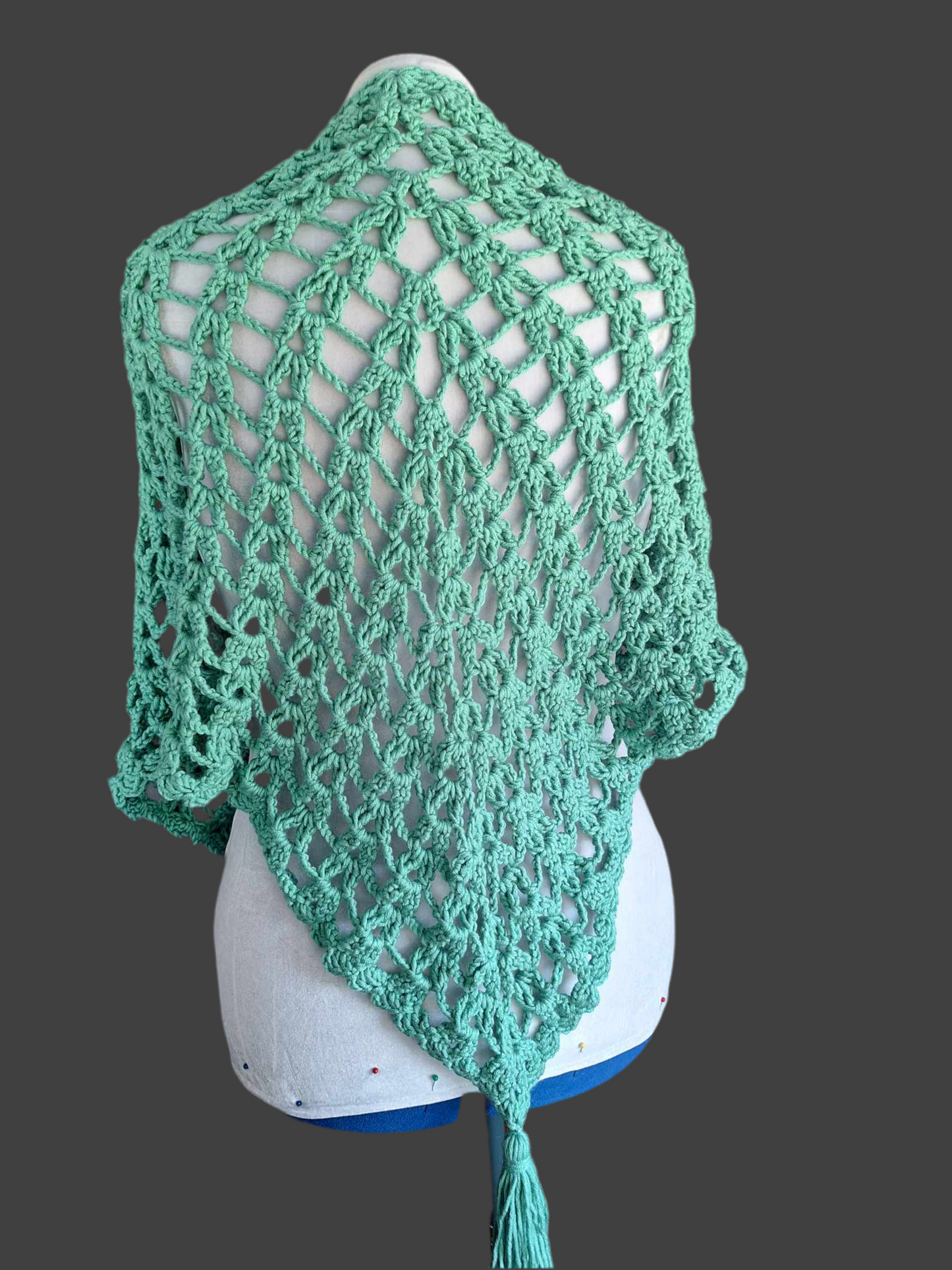 Turquoise Crochet Wrap