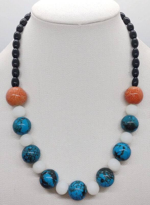 Handcrafted beaded necklace
