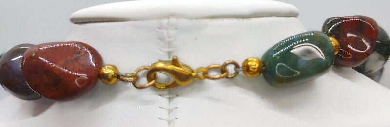 Stone Necklace and Bracelet Set