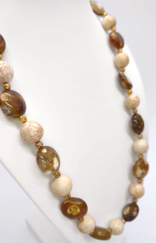 Brown Gemstone Necklace