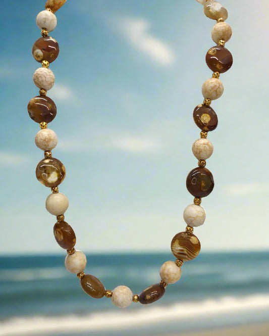 Brown Gemstone Necklace