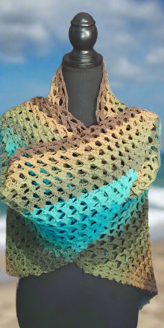 Crochet Shawl 3D pattern