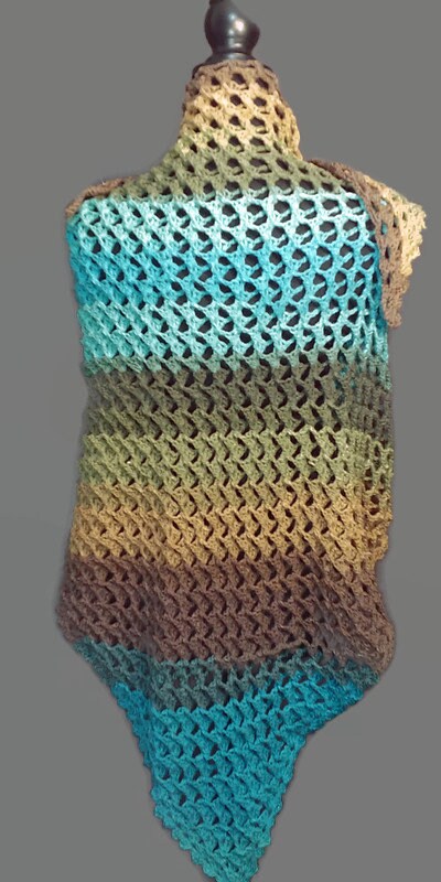 Crochet Shawl 3D pattern