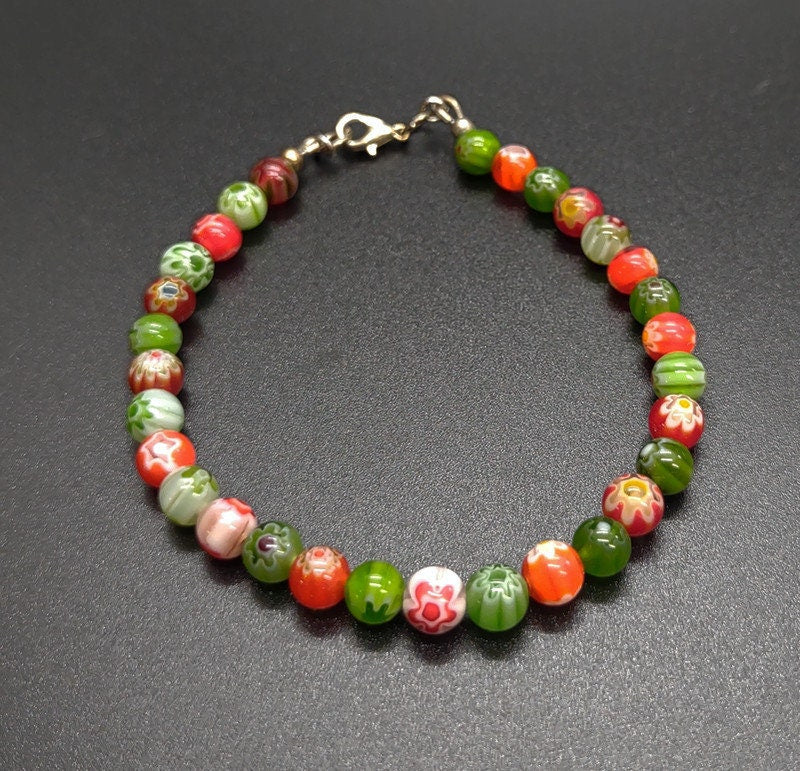 Red and green bracelet