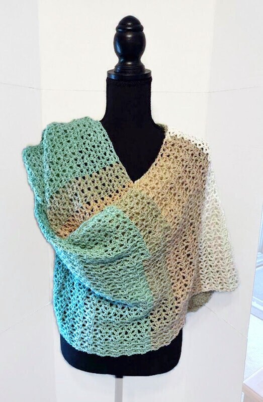 Crochet long wrap / scarf / shawl