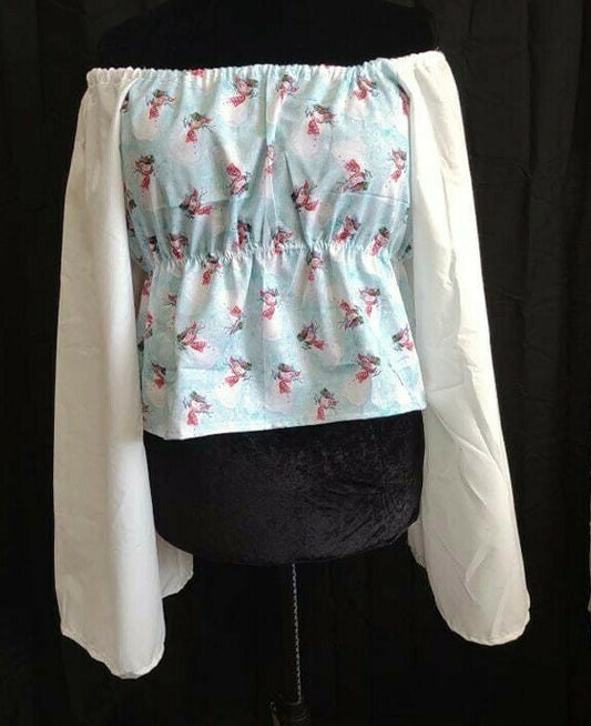 Snow-man  Blouse  lolita style