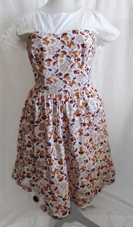Plus Size Mushroom print dress